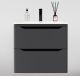 Тумба под раковину Style Line Марелла 60 Люкс Plus СС-00002406 серый матовый