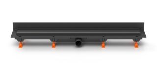 Душевой лоток Paini Klasik CH650KC2 монтаж к стене 65см чёрный матовый