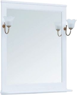 Зеркало Aquanet Валенса 239975 85 см белый матовый