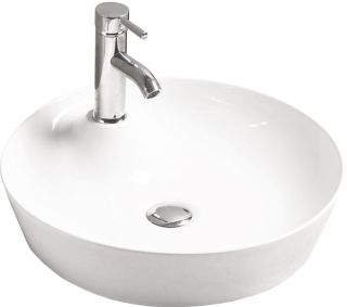 Раковина накладная SantiLine SL-1066 43см белый