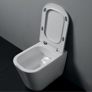 Сиденье для унитаза Kerasan Tribeca 519101 с крышкой белой