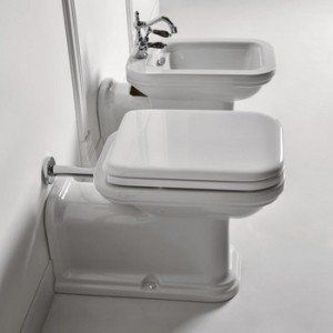 Сиденье для унитаза Kerasan Waldorf 418801 с крышкой белый