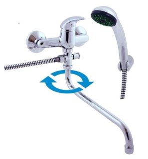 Смеситель для ванны Rav Slezak  SAZAVA SA056.5/1 хром