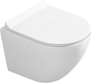 Подвесной унитаз Art&Max Ovale безободковый белый AM011CHR