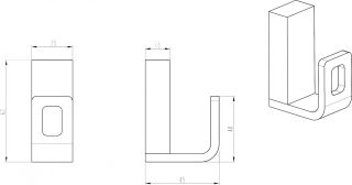 Крючок Boheme Q чёрный/золото 10946-G-B