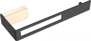 Полотенцедержатель Boheme Q чёрный/золото 10945-G-B