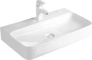 Раковина накладная SantiLine SL-1080 80см белый