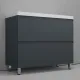 Тумба под раковину напольная Style Line Манхэттен ЛС-00002369 100 см графит