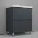 Тумба под раковину напольная Style Line Манхэттен ЛС-00002375 70 см графит