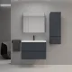 Тумба под раковину подвесная Style Line Манхэттен ЛС-00002360 80 см графит