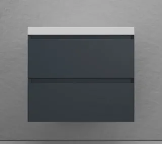 Тумба под раковину подвесная Style Line Манхэттен ЛС-00002363 70 см графит