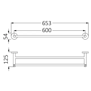 Полотенцедержатель Timo Saona 13056/13 никель матовый