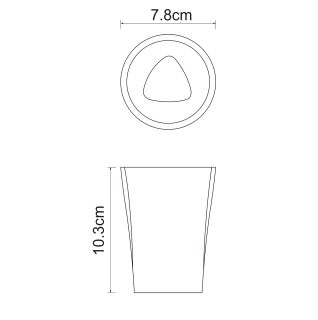 Стакан для зубных щеток WasserKraft Ohre K-37728 бежевый