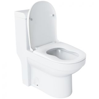Унитаз-моноблок Laguraty 20980W с сиденьем микролифт белый