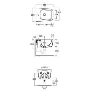 Биде Simas Degrade DE29bi*1 подвесное Белое