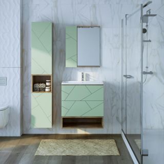 Шкаф навесной Бриклаер Кристалл 4627125416965 35 см фисташковый