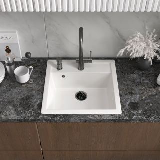 Мойка кухонная Reflexion Zia 51-WH RX1251WH белый