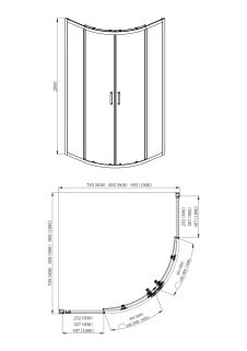 Душевой уголок Aquatek AQ ARI RO 09020CH 90x90см хром