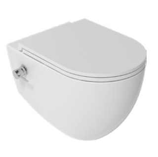 Подвесной унитаз Isvea Infinity 10NFS1005I безободковый с функцией биде белый