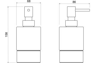 Дозатор Aquatek Лира AQ4429MB черный
