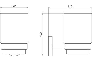 Стакан Aquatek Бетта AQ4604CR хром