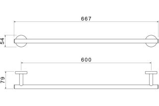 Полотенцедержатель Aquatek Оберон AQ4214MB черный