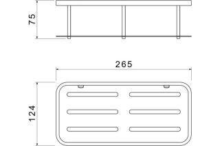 Полка для душа Aquatek AQ4936CR хром