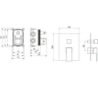 Смеситель для душа Aquatek Либра AQ1647CR хром