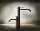 Смеситель для раковины Gessi Flessa 54006.707 чёрный брашированный