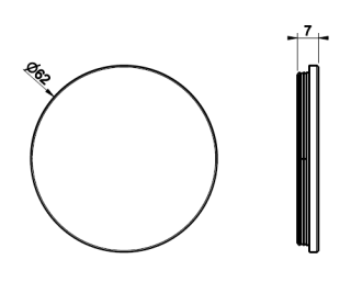 Декоративная вставка Gessi Origini 66600.275 розовый пудровый