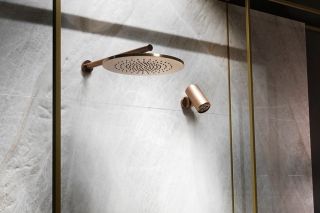 Верхний душ Gessi 316 54148.727 35 см брашированная латунь