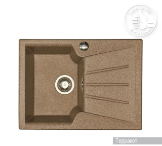 Мойка кухонная Акватон Монца 68 см терракотовый