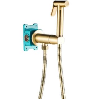 Гигиенический душ со смесителем ALMAes Agata AL-877-09 бронза