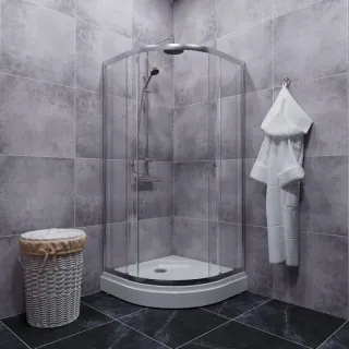 Душевой уголок Triton Альфа Щ0000049615 100x100 см профиль хром стекло прозрачное