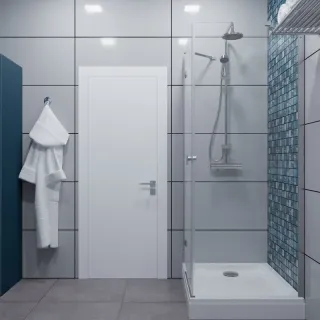 Душевой уголок Triton Брава Щ0000054194 120x80 см профиль хром стекло прозрачное