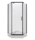 Душевой уголок Triton Дека Щ0000059782 90x90 см профиль чёрный стекло прозрачное