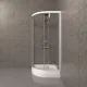 Душевой уголок Triton Ультра Щ0000061784 80x80 см профиль белый стекло прозрачное