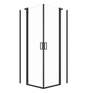 Душевой уголок Triton Тау Щ0000054036 90x90 см профиль чёрный стекло прозрачное