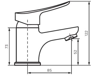 Смеситель для раковины Dorff Norma D1002100