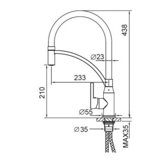 Смеситель для кухни Frap F4552