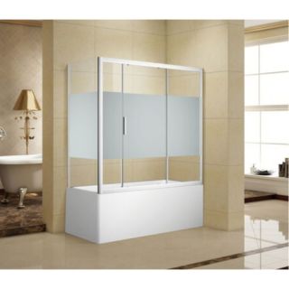 Шторка на ванну с боковым стеклом Aquanet Practic AE10-B-150H150U-CP + AE10-F-80H150U-CP 254247 150x80 см прозрачное стекло/шелкография профиль хром