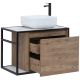 Тумба под раковину Aquanet Nova Lite Loft L261657 R 75 см дуб рустикальный