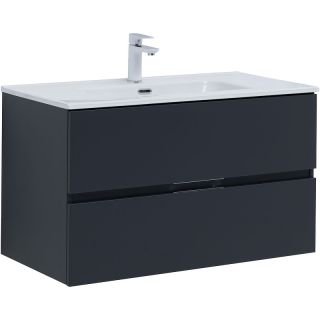Тумба под раковину Aquanet Алвита New 303919 90 см антрацит