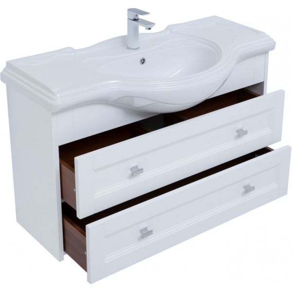 Тумба под раковину Aquanet Монте 303998 85 см белый матовый