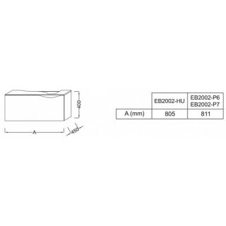 Тумба под раковину Jacob Delafon Stillness EB2002-P6 80 см светлый дуб