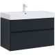 Тумба под раковину Aquanet Бруклин 310139 100 см антрацит матовый