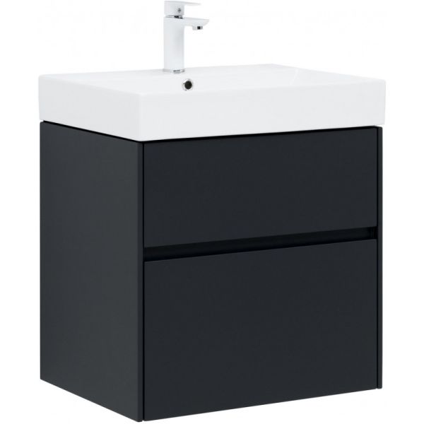 Тумба под раковину Aquanet Бруклин 310140 60 см антрацит матовый