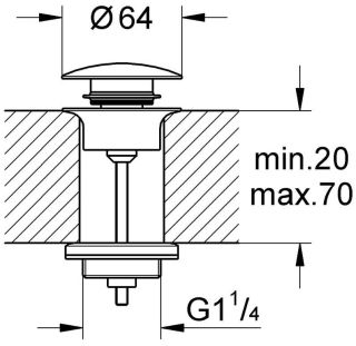 Донный клапан Grohe 29510KF0 черный
