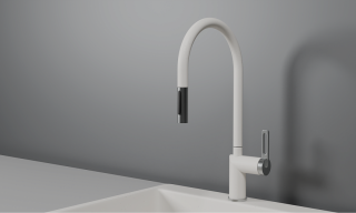 Смеситель для кухни Granula 8172, АРКТИК (БЕЛЫЙ) белый