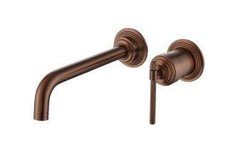 Смеситель для раковины Boheme из стены, ETERNA BRUSHED BRONZE брашированная бронза